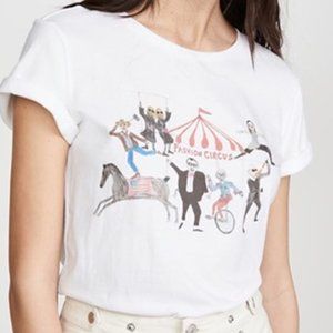 NWT- Anthropologie Fashion Circus Graphic Tee- SM